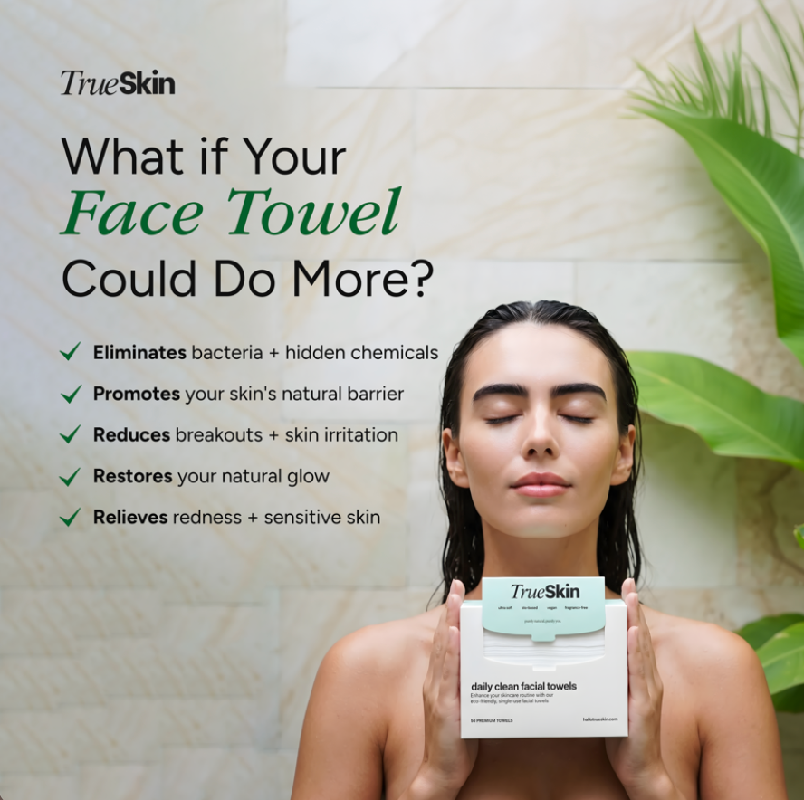 TrueSkin® Clean Cotton Facial Towels