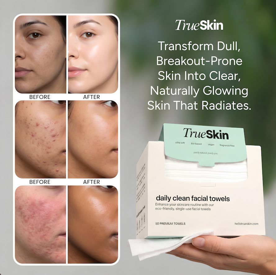 TrueSkin® Clean Cotton Facial Towels